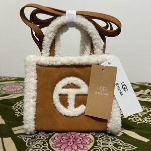 Telfar x UGG Shopping Bag Small Chestnut WITH DUST BAG & TAG 💼 🏷️